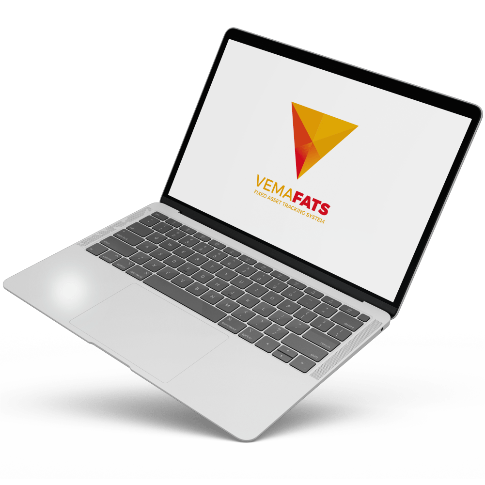 mockup logo vemafats dengan macbook